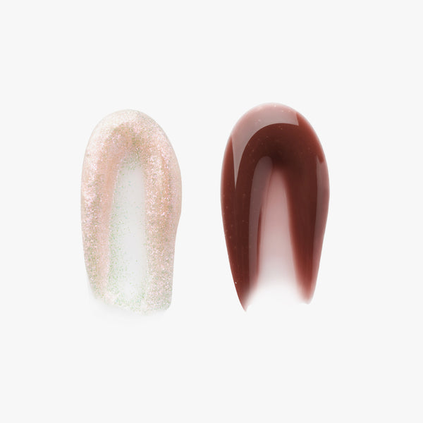 Aura + Molten | High Shine Mini Lip Gloss Duo Swatch